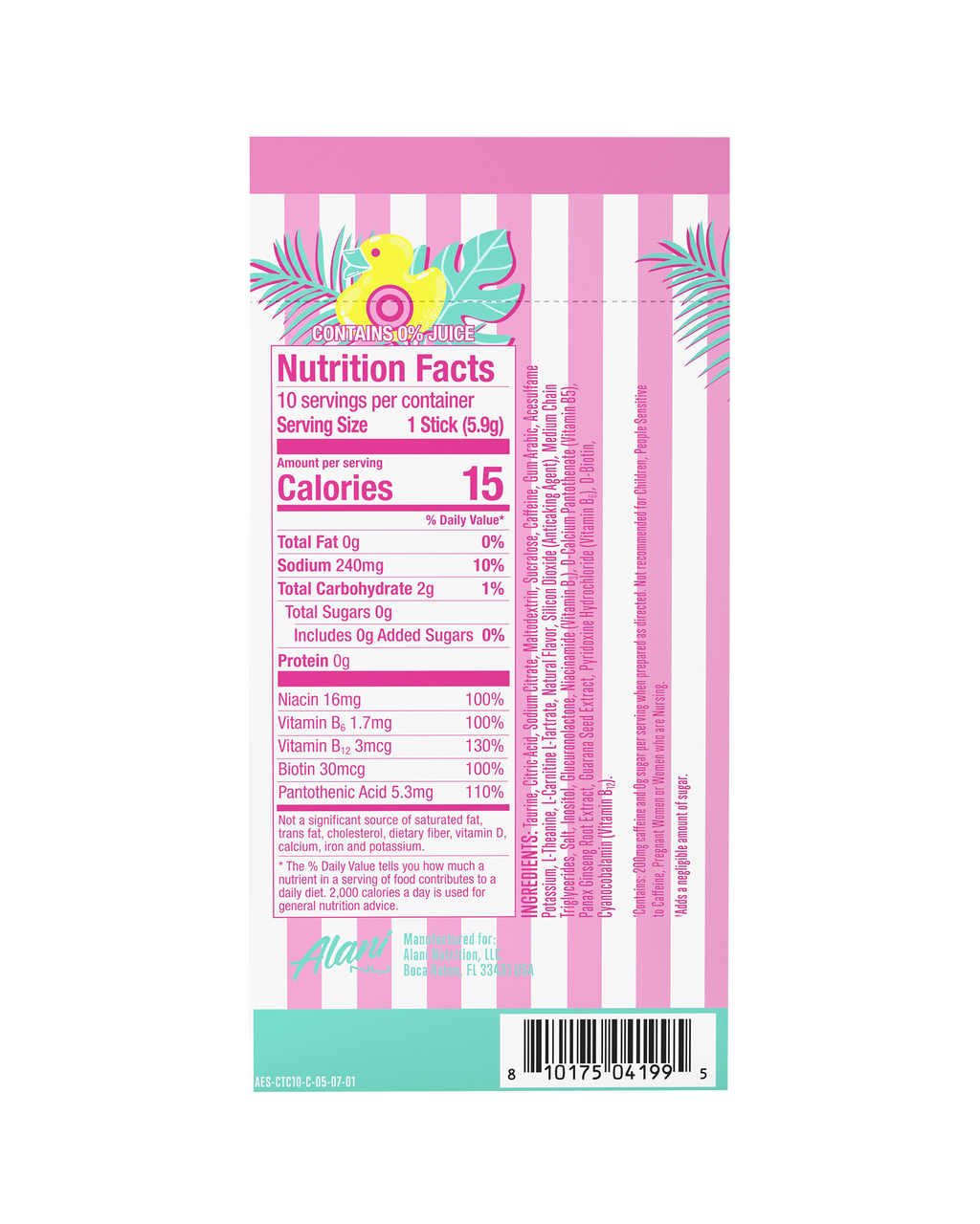 Energy Sticks - Cotton Candy #031TN