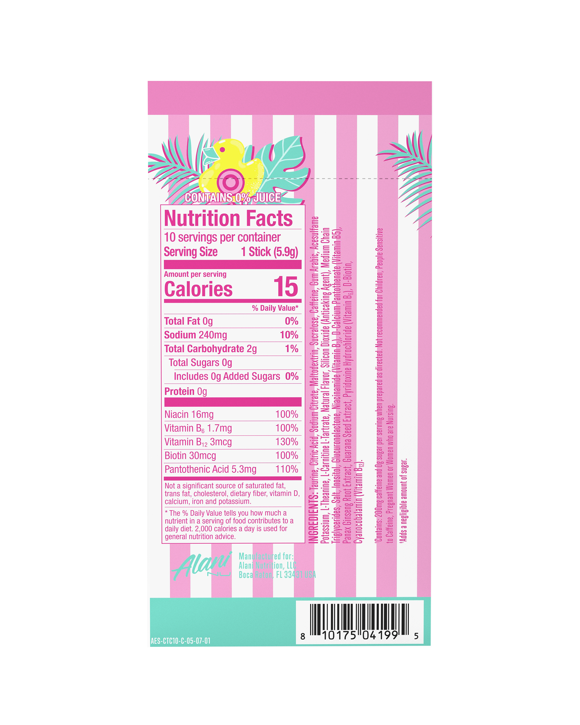 Energy Sticks - Cotton Candy #031TN