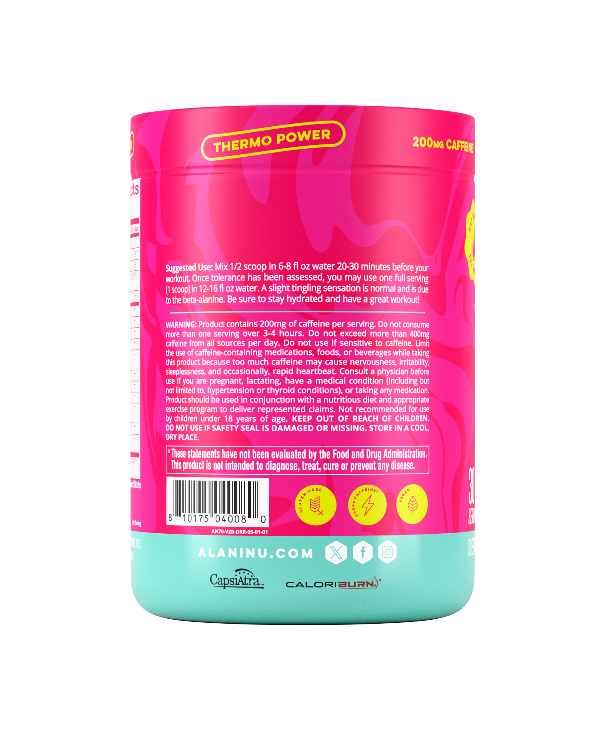 Pre-Workout+ Burn - Dragon Fruit Rush #0471U