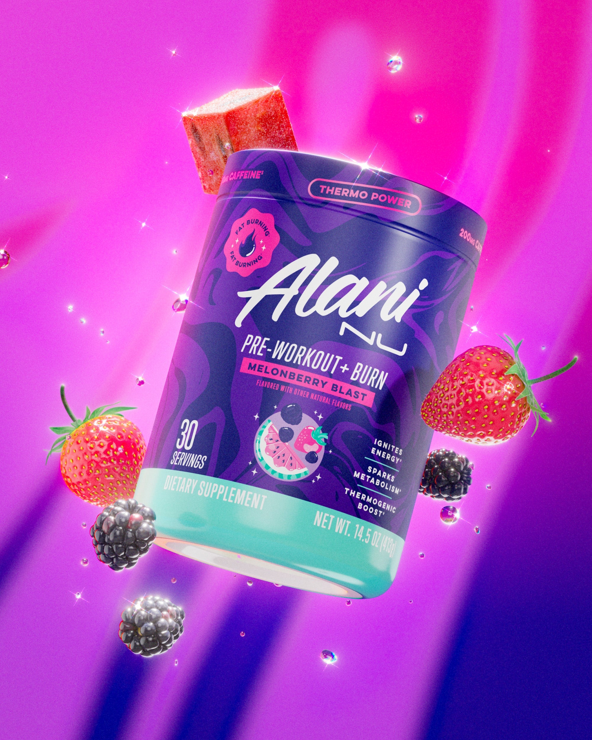 Pre-Workout+ Burn - Melonberry Blast #048IF