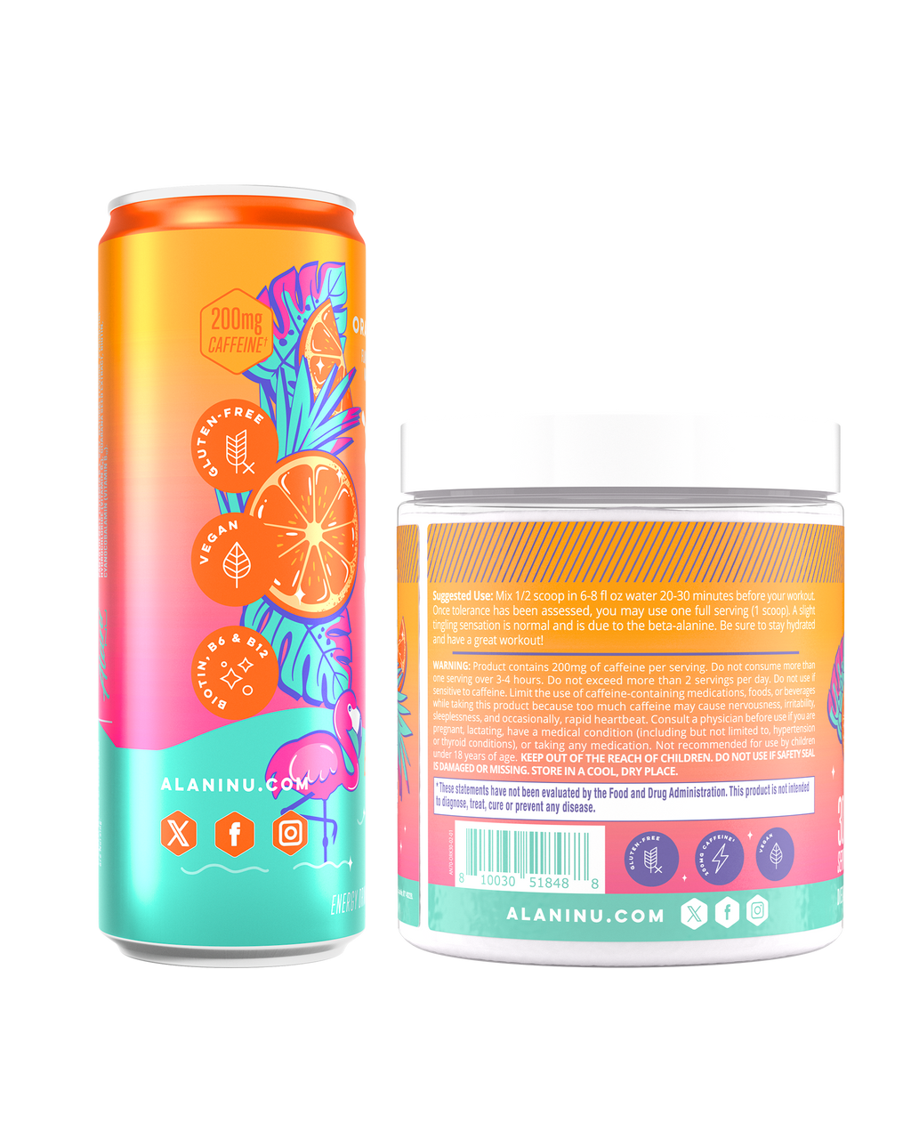Energy Drink & Pre-Workout - Orange Kiss #020YS