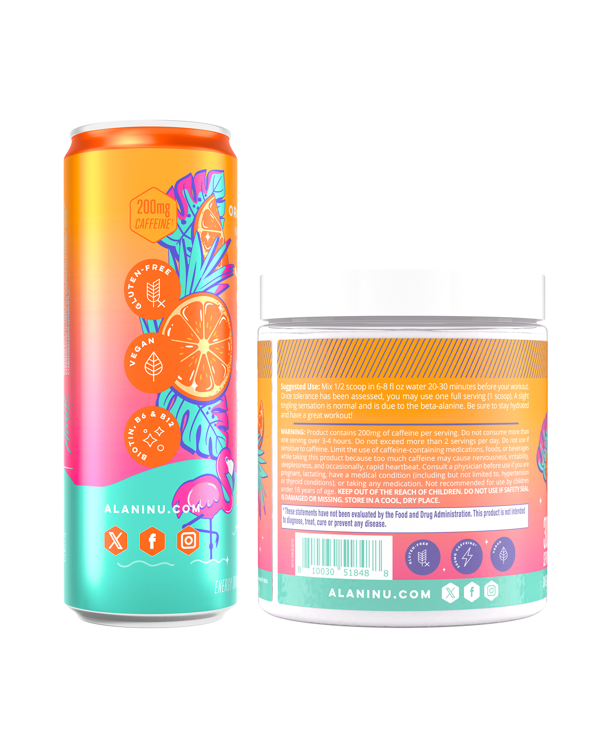 Energy Drink & Pre-Workout - Orange Kiss #020YS