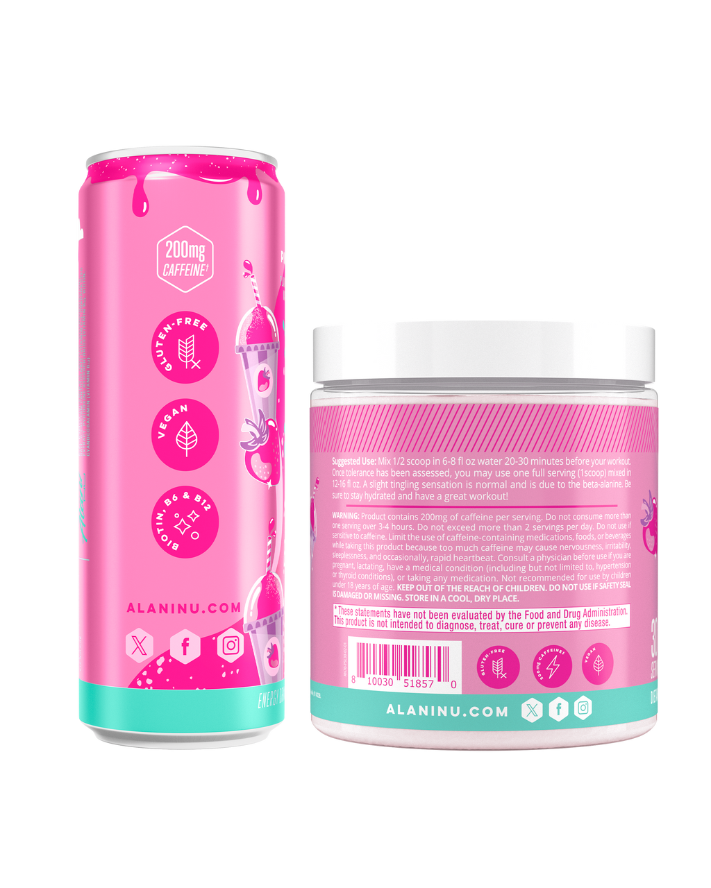 Energy Drink & Pre-Workout - Pink Slush #021MZ
