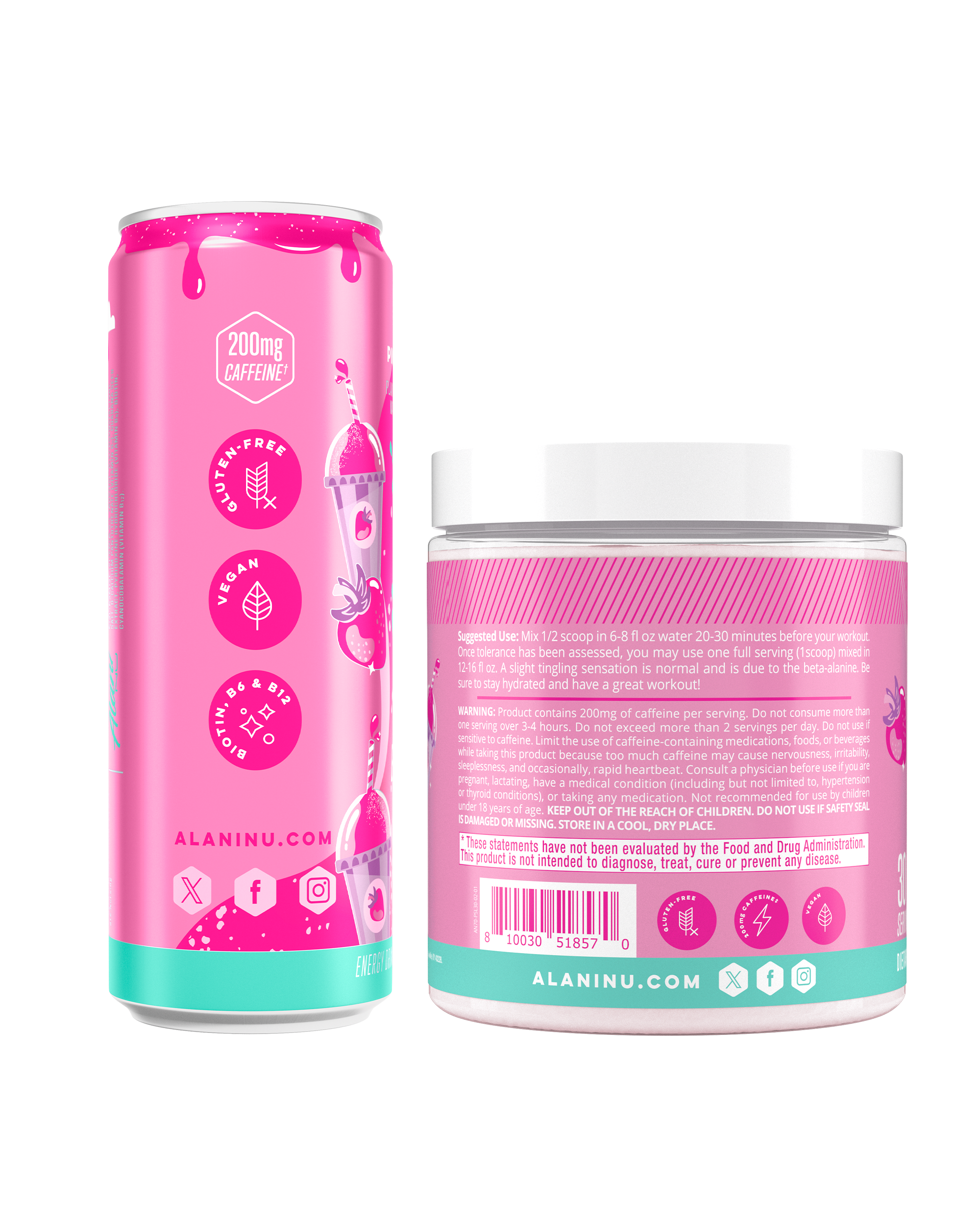 Energy Drink & Pre-Workout - Pink Slush #021MZ