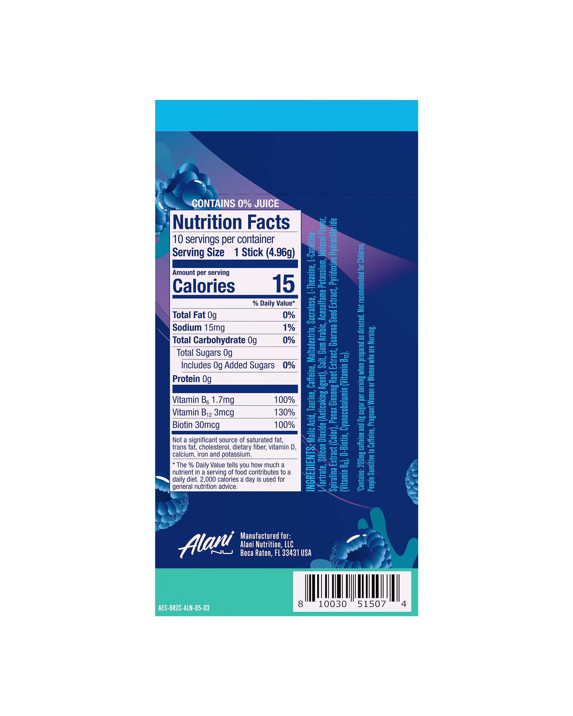 Energy Sticks - Breezeberry #027VQ