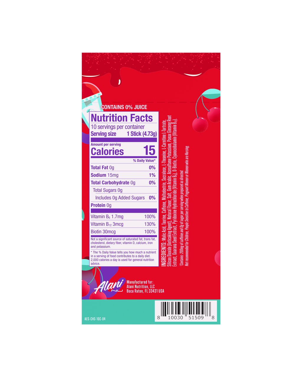 Energy Sticks - Cherry Slush #028A9