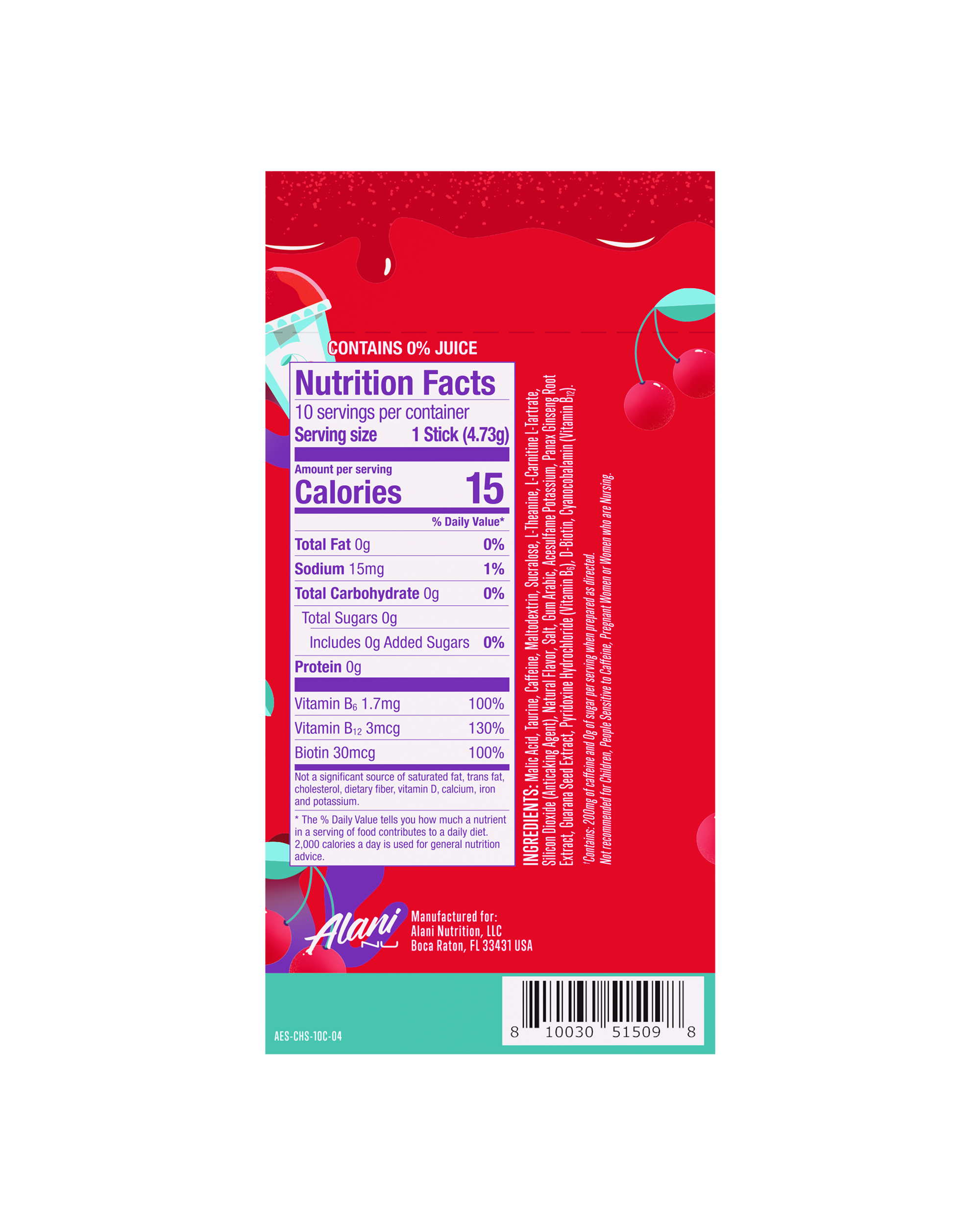 Energy Sticks - Cherry Slush #028A9