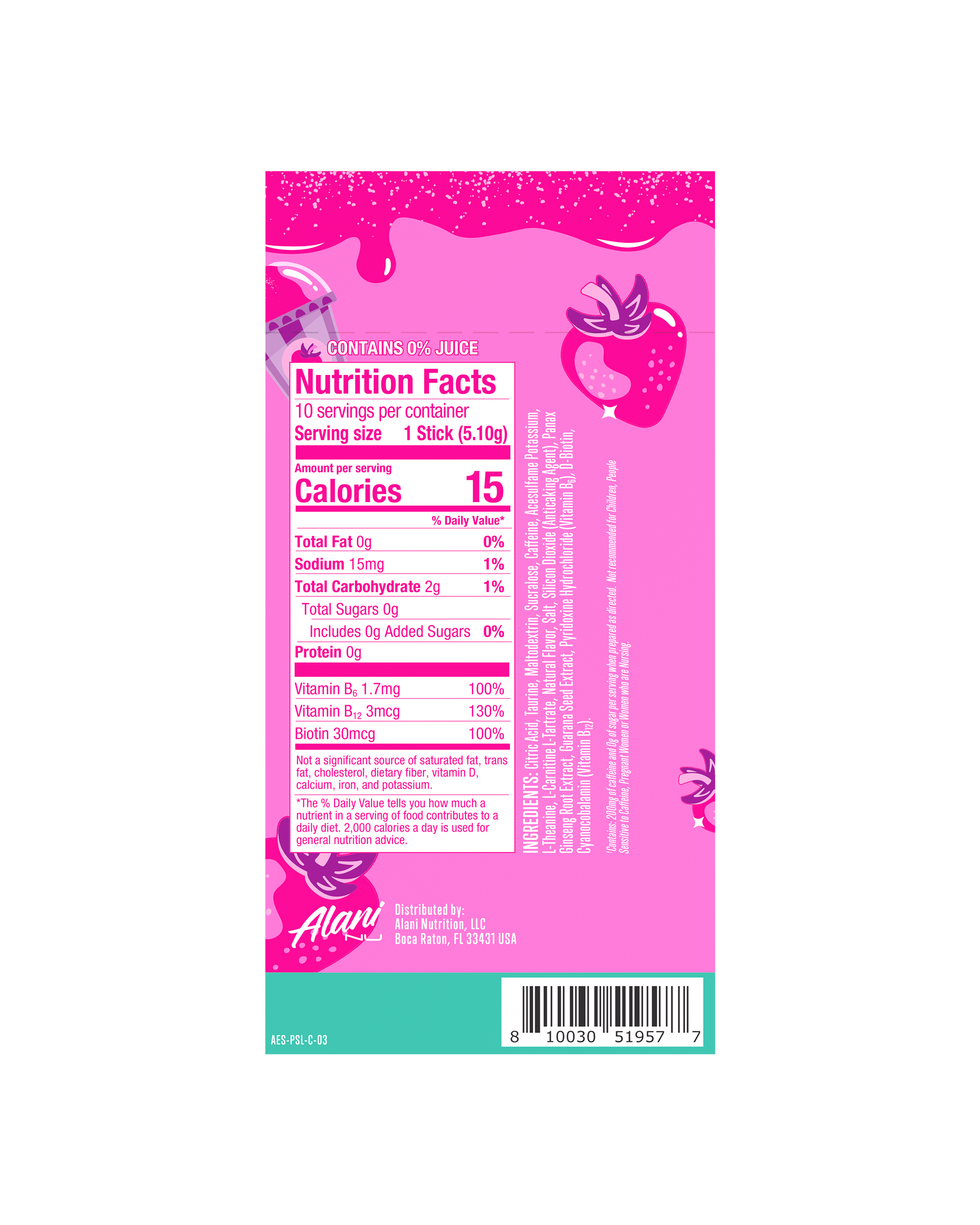 Energy Sticks - Pink Slush #035TE