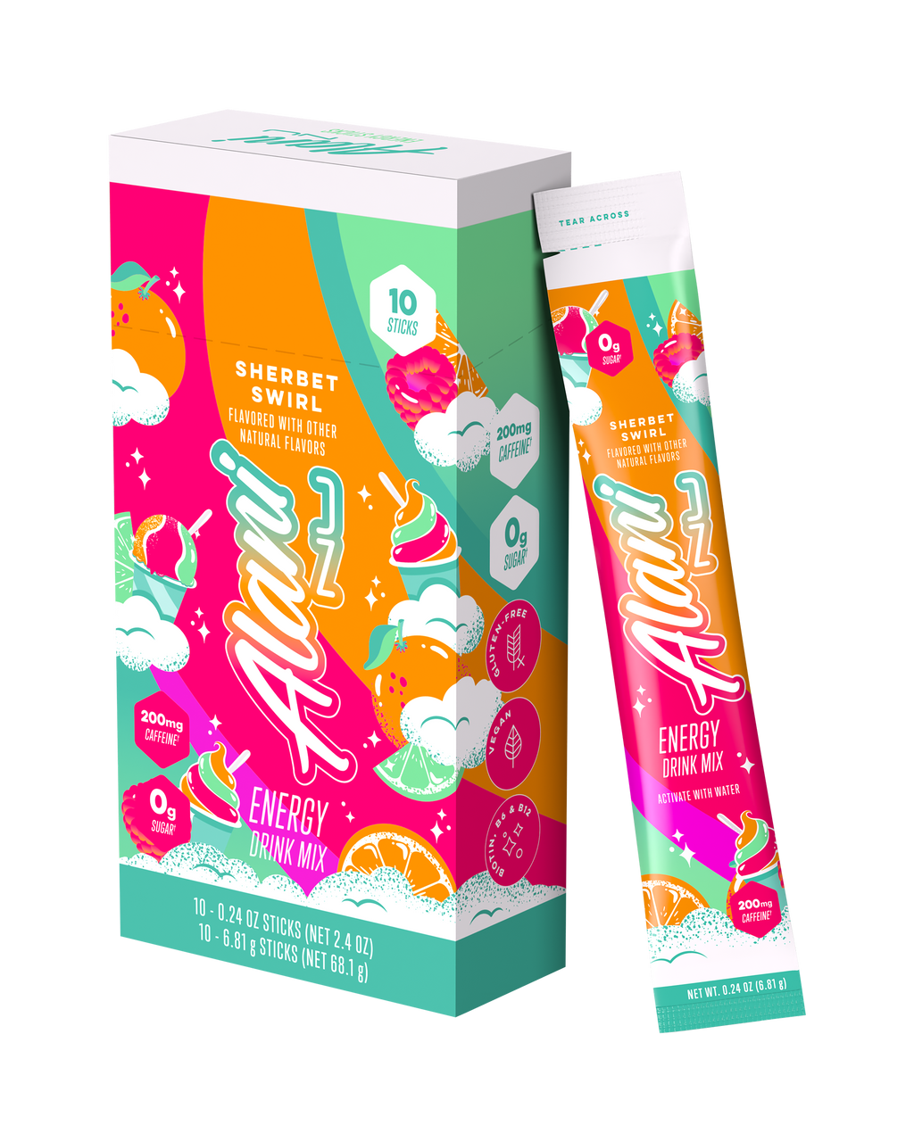 Energy Sticks - Sherbet Swirl #0362E