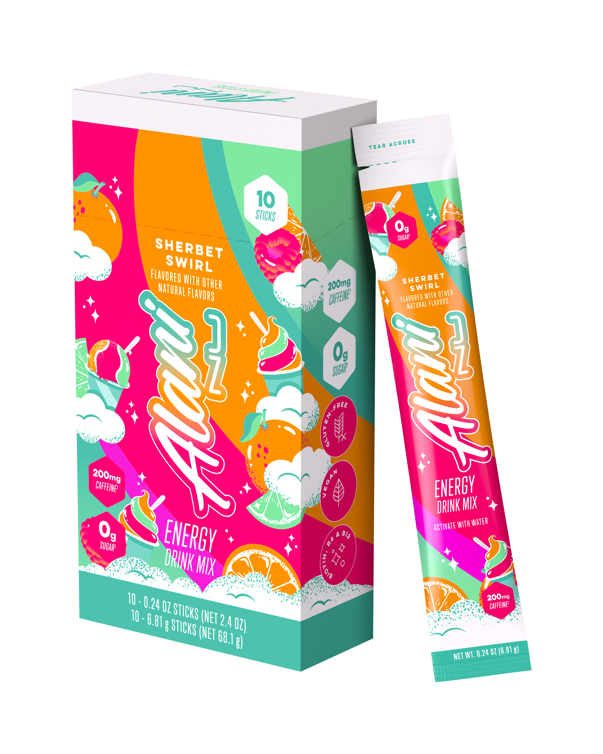 Energy Sticks - Sherbet Swirl #0362E